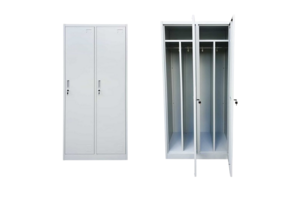 SZAFA BHP 2-KOMOROWA; 80CM; RAL Z PRZEGRODAMI